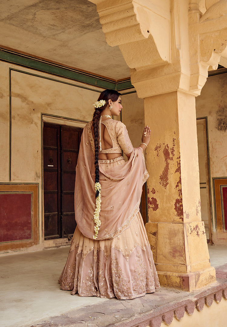 Champagne Blush Lehenga