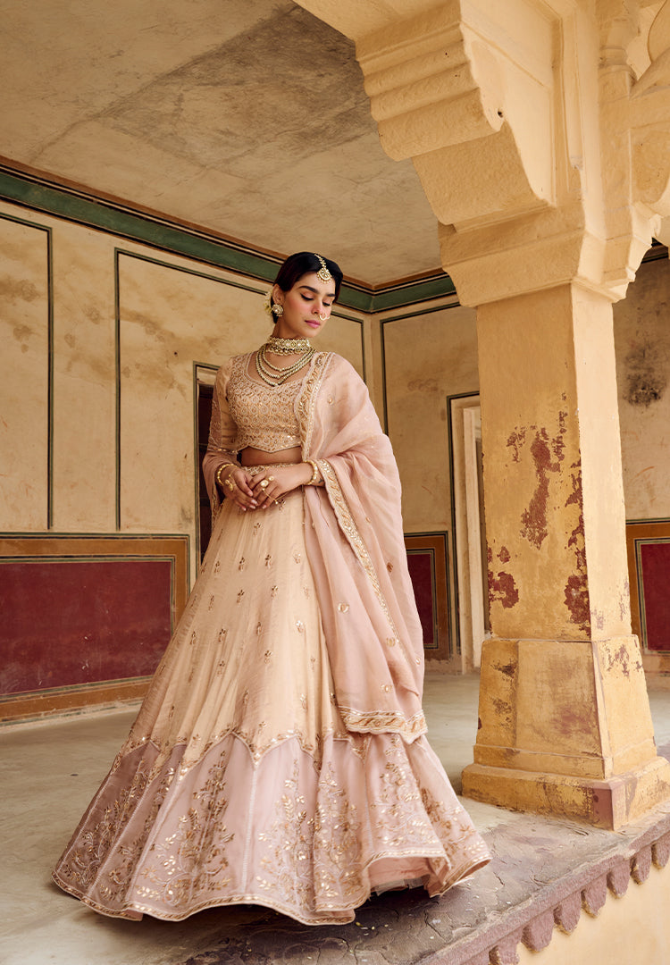 Champagne Blush Lehenga