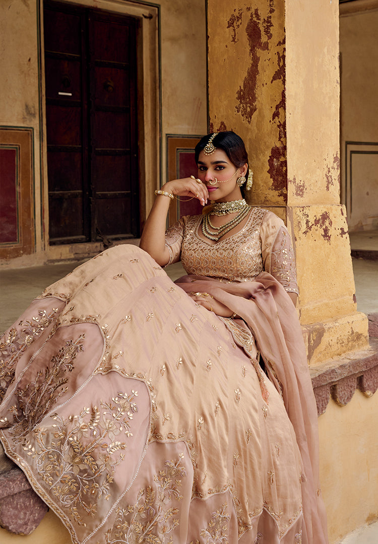 Champagne Blush Lehenga
