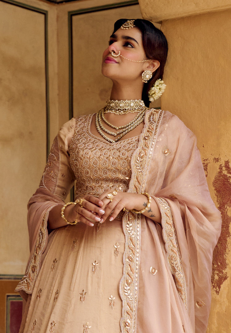 Champagne Blush Lehenga