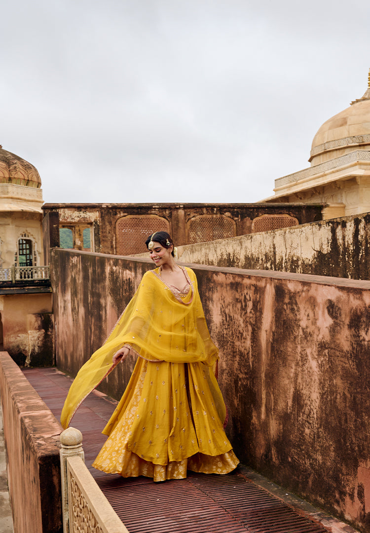 GENDA CHOLI CUT ANARKALI SUIT
