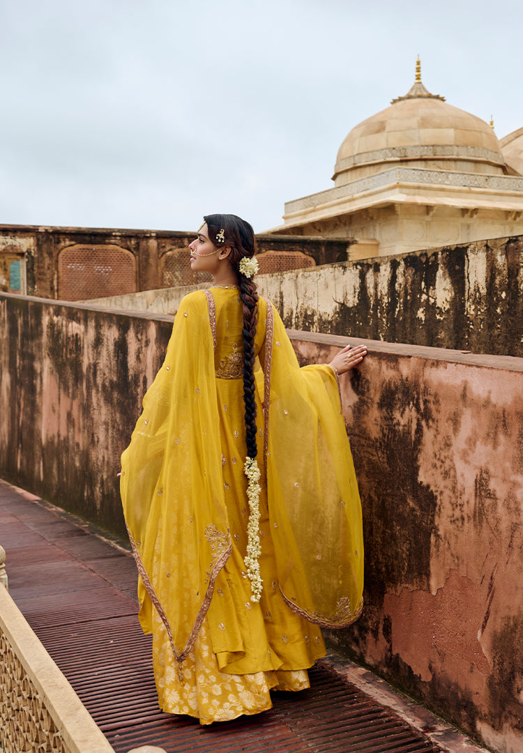 GENDA CHOLI CUT ANARKALI SUIT