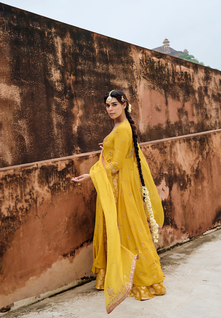 GENDA CHOLI CUT ANARKALI SUIT