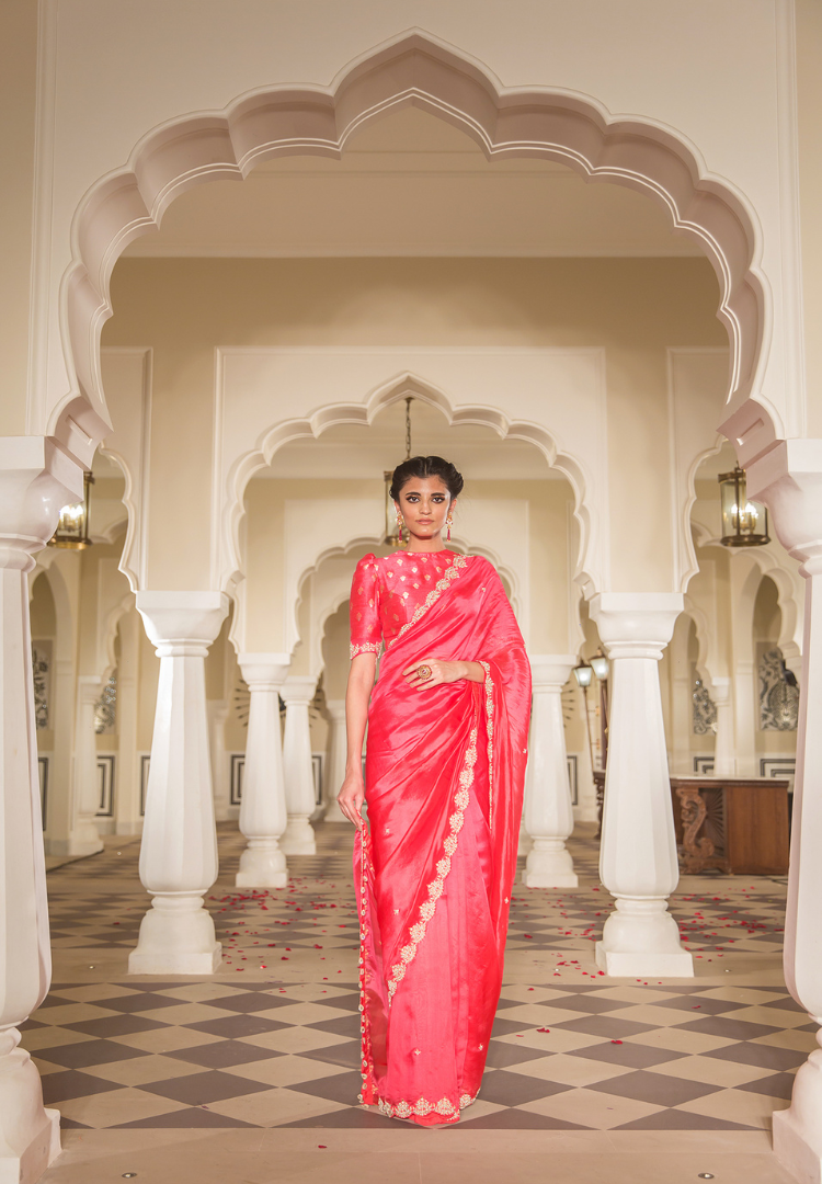 Frusia Charm Chrushed Pre Draped Saree