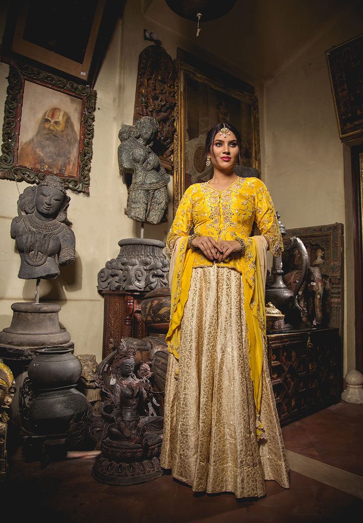 Banarsi Silk Lehenga Set