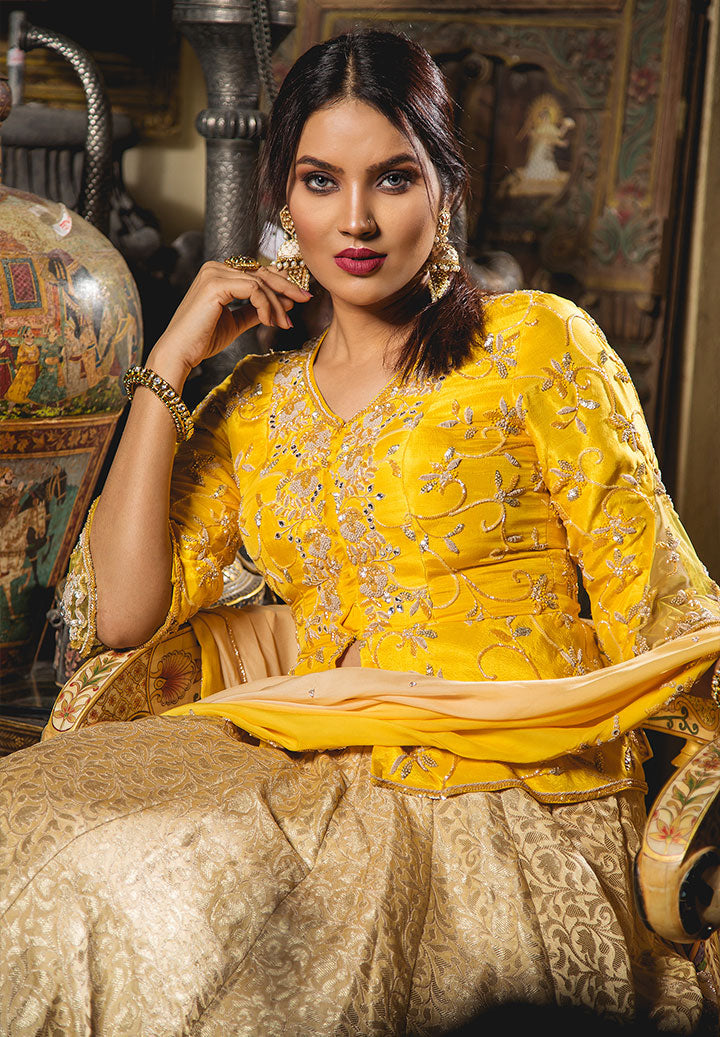 Banarsi Silk Lehenga Set