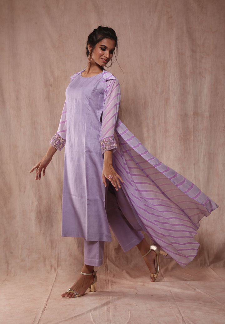 Lavendor Lehriya Jacket Outfit