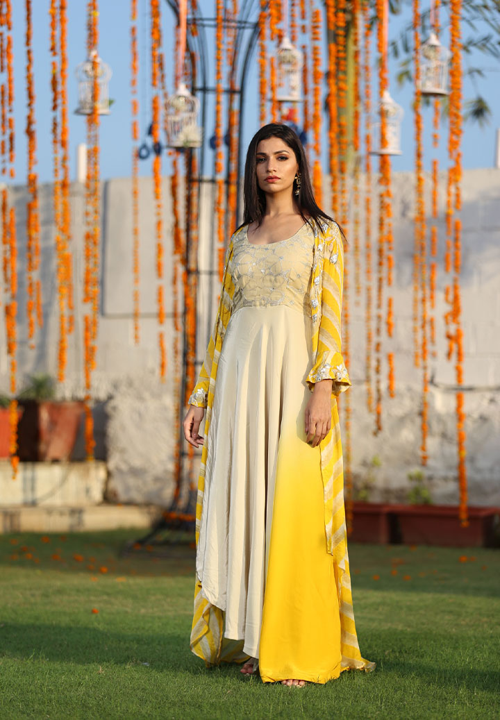 Lehriya Cape Indo Western