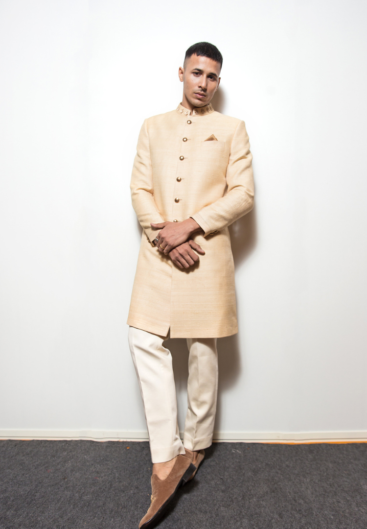 Beige Sherwani