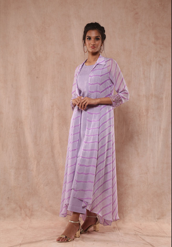 Lavendor Lehriya Jacket Outfit