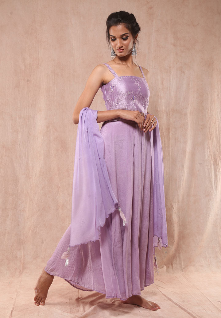 Lavendor Top Plazzo Set