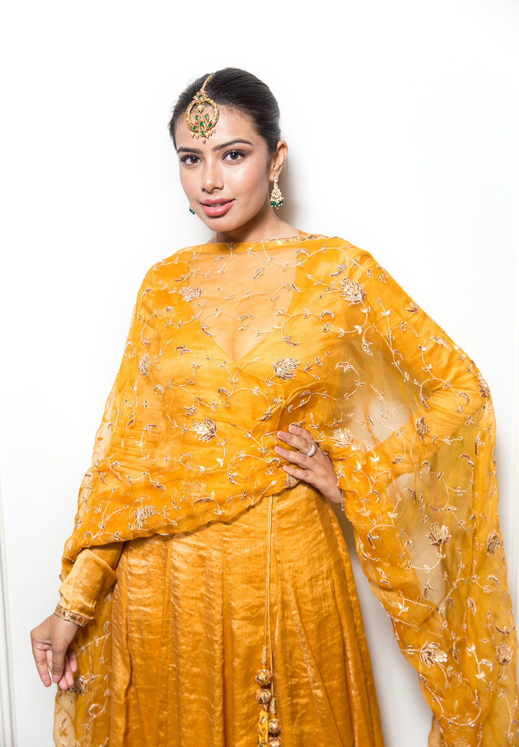 Tangrine Orange Anarkalil Suit
