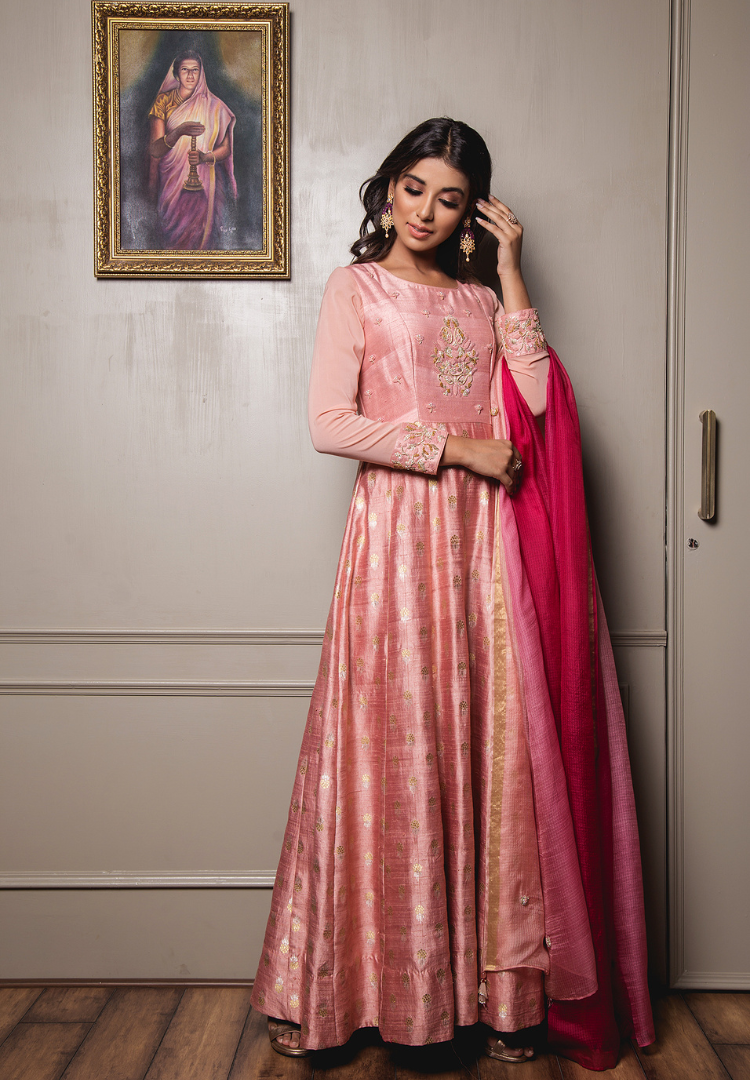 Bubblegum Pink Anarakli Suit