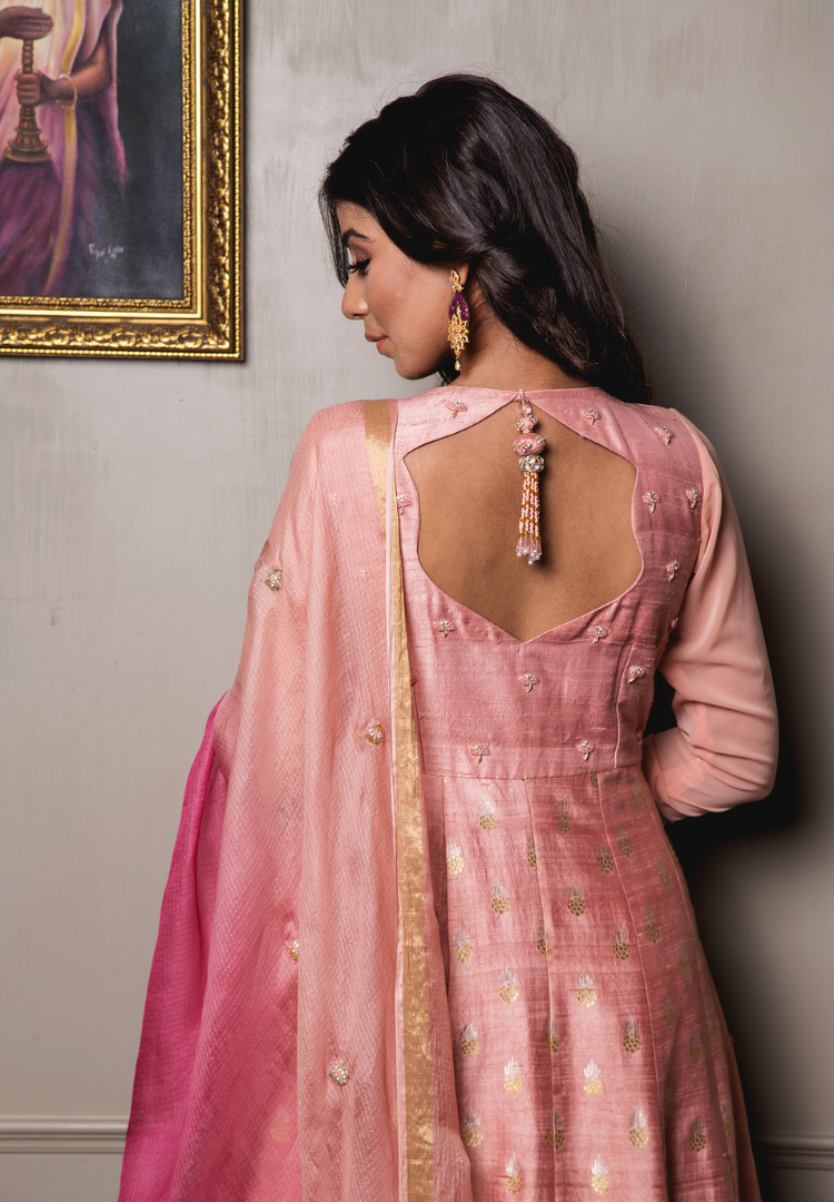 Bubblegum Pink Anarakli Suit