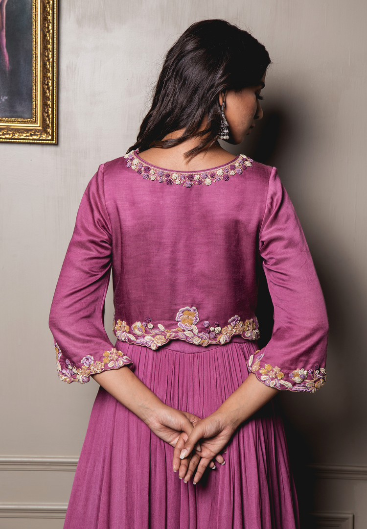 Lilac Purple Anarkali Suit