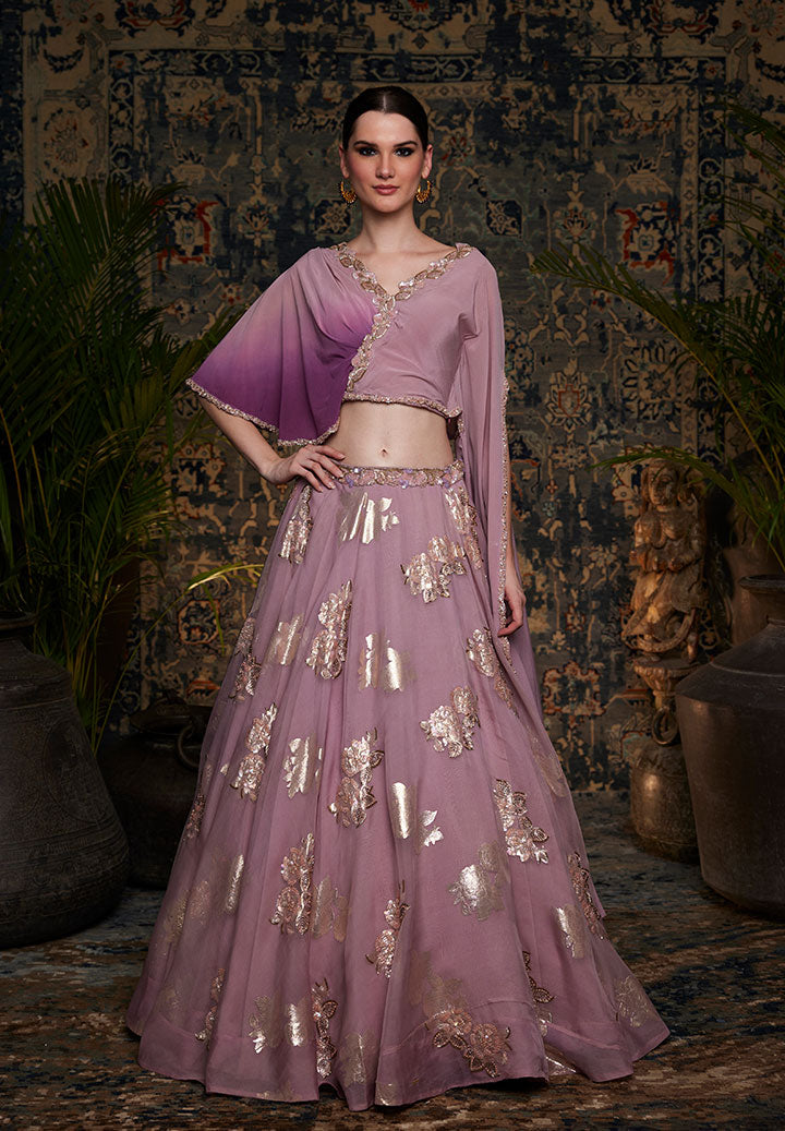 Foil Ortganza Skirt Top Outfit