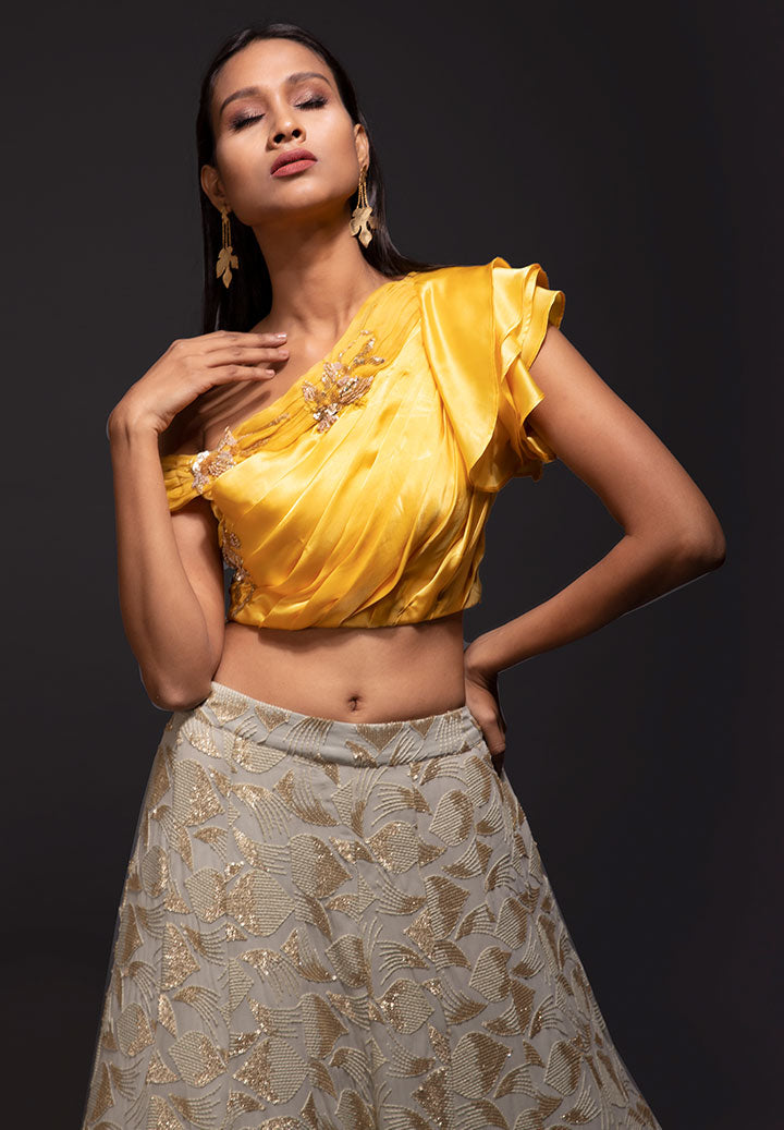 Sunflower Yellow Skirt Top